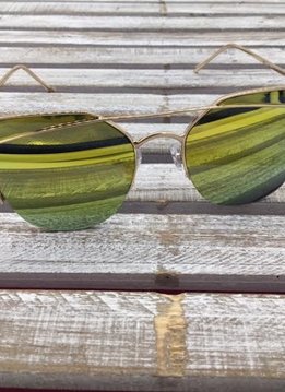Fashion Aviator Sunglasses Green