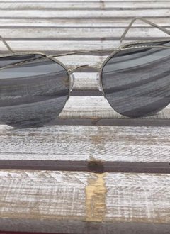 Fashion Aviator Sunglasses Silver