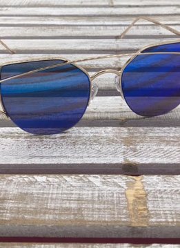 Fashion Aviator Sunglasses Blue