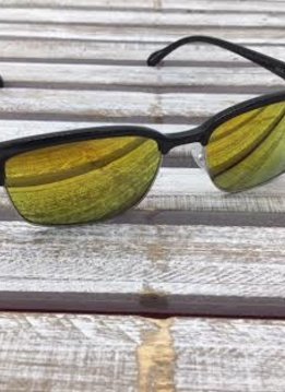 Polarized Square Lenses Sunglasses Black Yellow