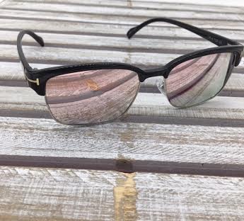 Polarized Square Lenses Sunglasses Black Pink