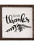 Give Thanks Linen Sign