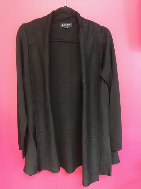 Black Soft Knit Cardigan