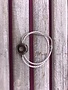 White Cord Wrap Snap Bracelet