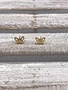 Stainless Steel Gold Hollow Butterfly Earrings