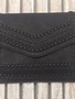 Black Embroidered Clutch Purse