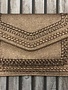 Gold Embroidered Clutch Purse