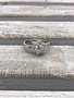 Sterling Silver Ring with Cubic Zirconia Flower Design