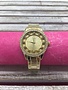 Gold Glitter Dial Bangle Watch