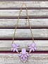 Lavender Gems Bib Necklace
