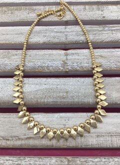 Gold Mini Spike Necklace