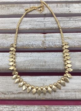 Gold Mini Spike Necklace