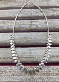 Silver Mini Spike Necklace