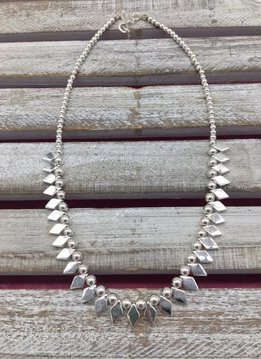 Silver Mini Spike Necklace