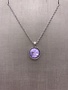 Forever Crystals Silver Pendant Bezel Rivoli Violet