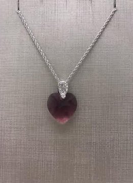 Forever Crystals Clear Crystal Swarovski Heart Pendant