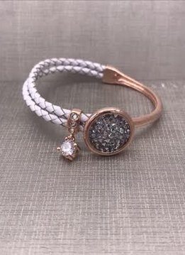 Forever Crystals Rose Gold Constellation Bracelet with Silver Night Crystals