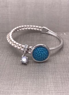 Forever Crystals Silver Constellation Bracelet with Blue Crystals