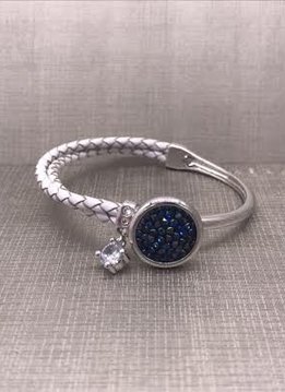 Forever Crystals Silver Constellation Bracelet with Navy Crystals