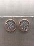 Forever Crystals Rose Gold Constellation Stud Earrings Clear Crystal