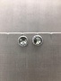 Forever Crystals Halo Silver Night Earrings