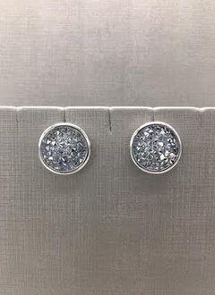Forever Crystals Silver Constellation Stud Earrings Clear Crystal