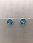 Forever Crystals Silver Forever Stud XL Dark Green Earring