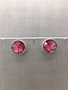 Forever Crystals Silver Forever Stud XL Fuschia Earring