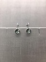 Forever Crystals Silver Petite Huggie Silver Night Earrings