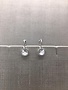 Forever Crystals Silver Petite Huggie Clear Crystal Earrings