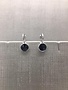 Forever Crystals Silver Petite Huggie Jet Black Earrings