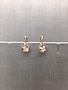 Forever Crystals Rose Gold Petite Huggie Golden Shadow Earrings