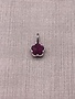 Forever Crystal Silver Fuschia Fancy Flower Charm