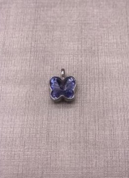 Forever Crystal Violet Butterfly Charm