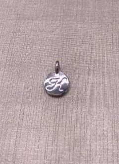 Forever Crystals Silver Initial K Charm