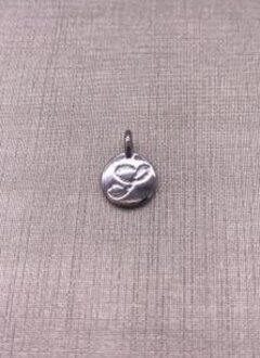 Forever Crystals Silver Initial S Charm