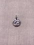 Forever Crystals Silver Initial B Charm