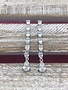 Cubic Zirconia Silver Long Dangle Earrings