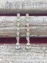 Cubic Zirconia Gold Long Dangle Earrings
