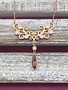 Swarovski Crystal Rose Gold Bib Necklace