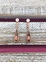 Swarovski Crystal Rose Gold Drop Earrings