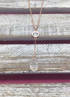 Swarovski Crystal Rose Gold Necklace