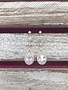 Cubic Zirconia Rose Gold Tear Drop Dangle Earrings
