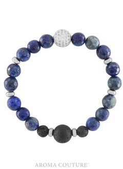 Blue Lapis Lazuli Lava Rock Diffuser Bracelet