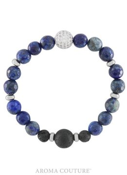 Blue Lapis Lazuli Lava Rock Diffuser Bracelet