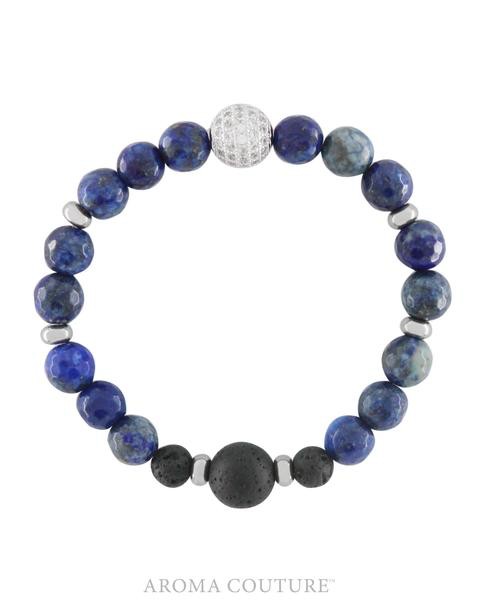 Blue Lapis Lazuli Lava Rock Diffuser Bracelet