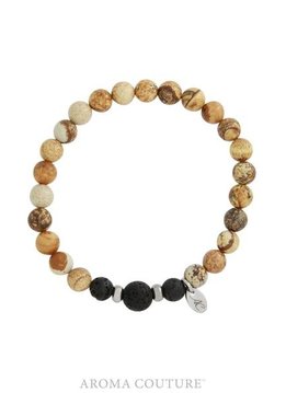 Picture Jasper Lava Rock Diffuser Bracelet