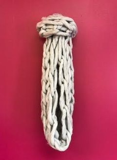White Ultra Soft Chunky Knit Infinity Scarf