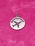 Sterling Silver "Wonderlust" Charm with an Airplane