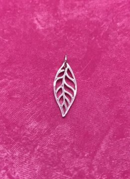 Sterling Silver Small Leaf Charm